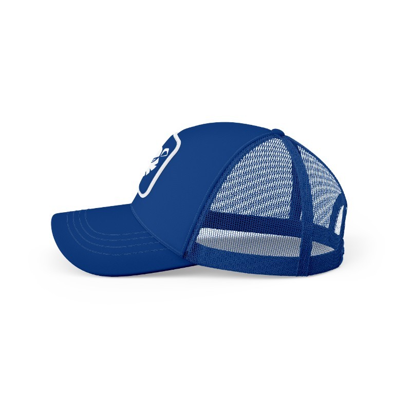 Cotton/mesh cap with patch