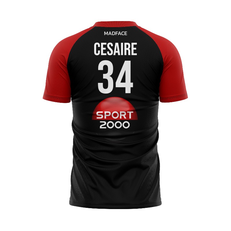 Camiseta de partido - Cuello de pico - Mangas cortas raglán