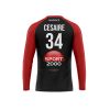 Maillot match - Col rond - Manches longues raglan