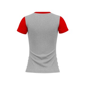 T-Shirt meliert - Angesetzte Ärmel - Damen