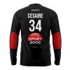 Padded goalkeeper jersey