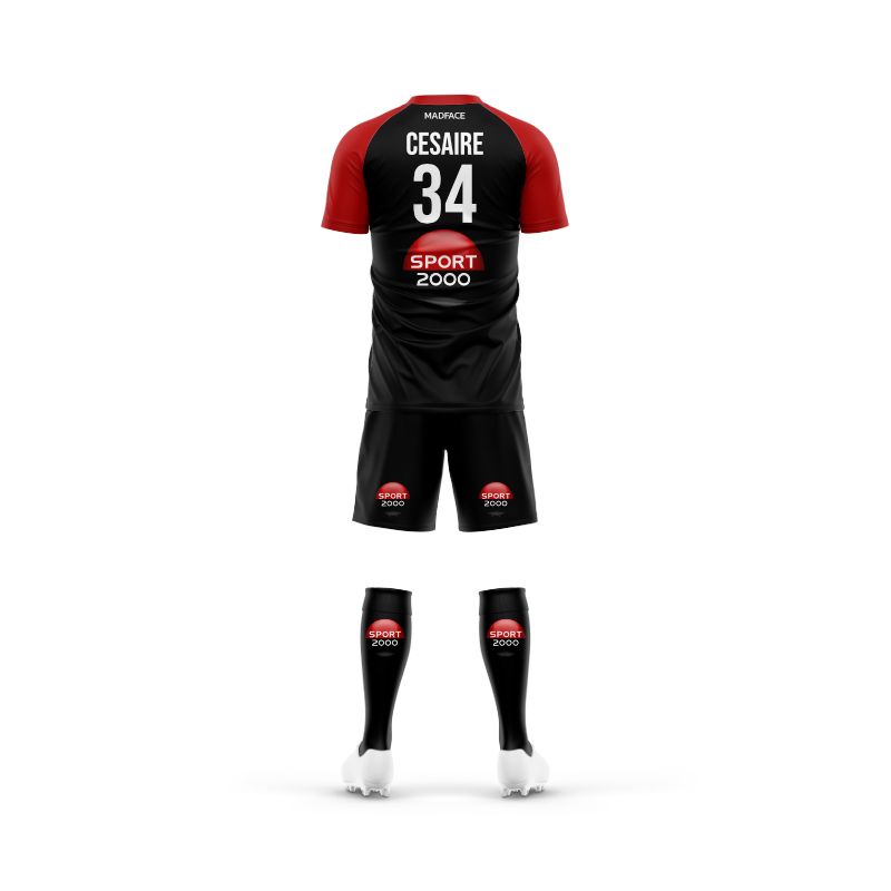 Match jersey set - Round neck - Short raglan sleeves AND shorts