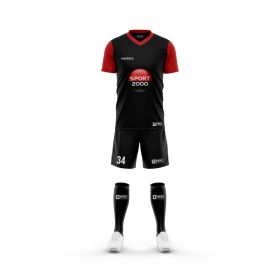 Conjunto de camiseta de partido - Cuello de pico - Mangas cortas montadas Y pantalón corto