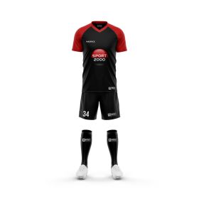 Match jersey set - V-neck - Short raglan sleeves AND shorts