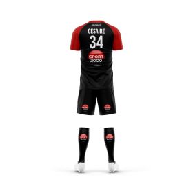 Match jersey set - V-neck - Short raglan sleeves AND shorts