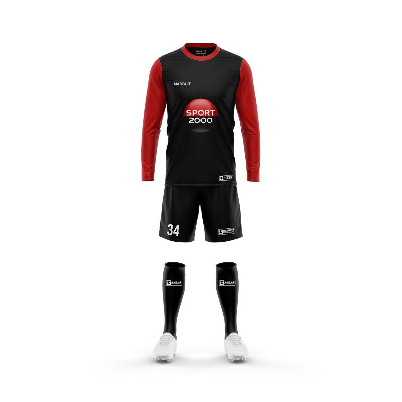 Match jersey set - Round neck - Long set-in sleeves AND shorts