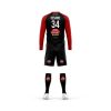 Match jersey set - Round neck - Long raglan sleeves AND shorts