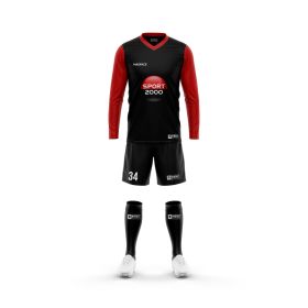 Match jersey set - V-neck - Long set-in sleeves AND shorts