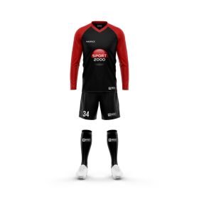 Ensemble maillot match - Col V - Manches longues raglan ET short