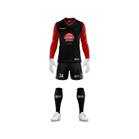 Goalkeeper jersey set - V-neck - Long set-in sleeves AND shorts