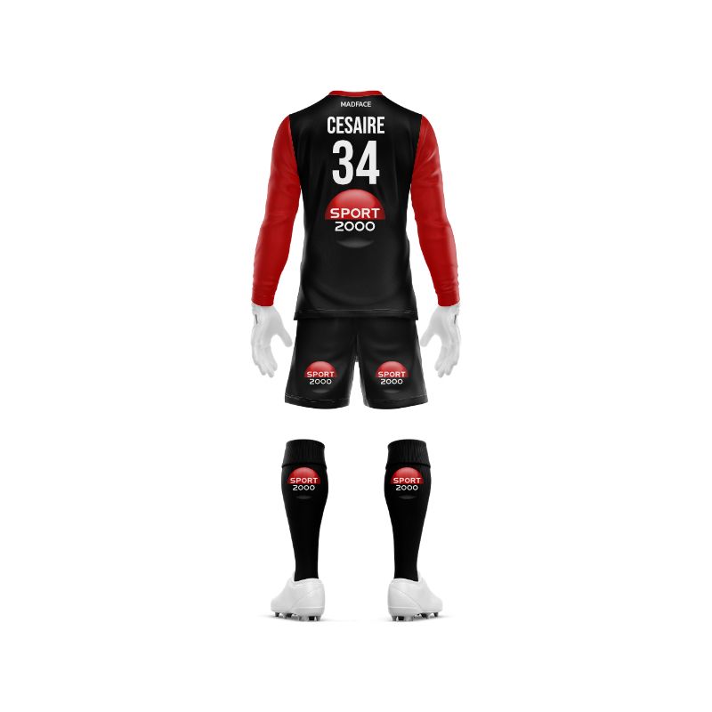 Ensemble maillot gardien - Col V - Manches longues montées ET short