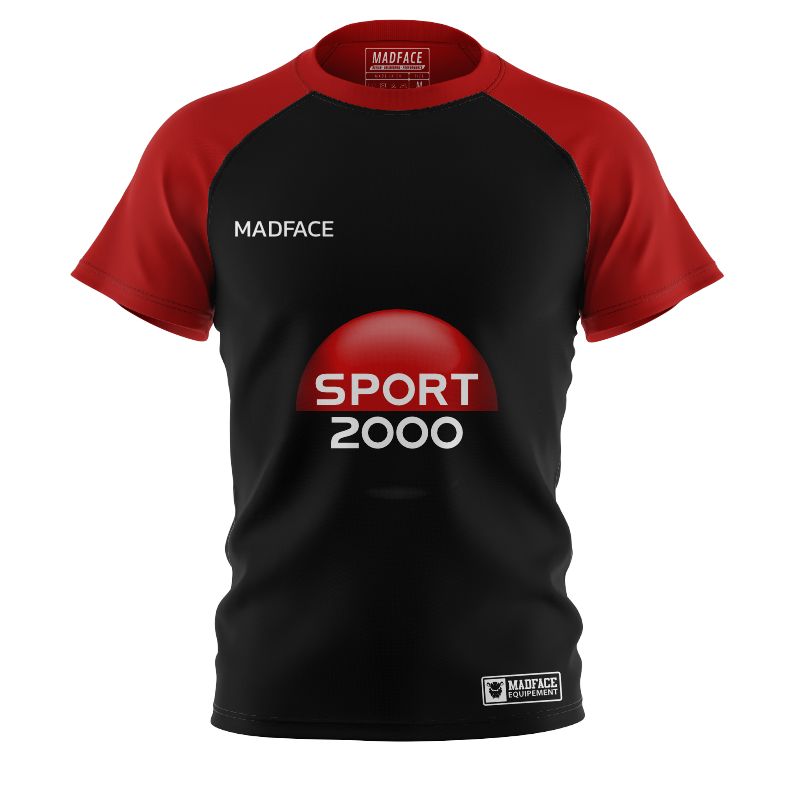 Maillot semi-moulant manches raglan